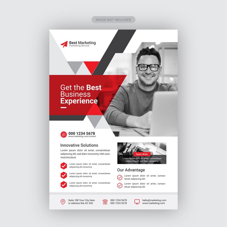 Vector corporate business flyer and professional business flyer template eps