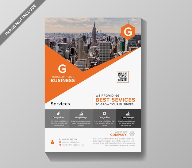 corporate business flyer template a4 size