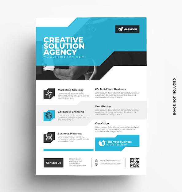 Corporate Business flyer template Brochure with photo