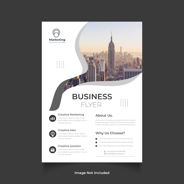corporate business flyer template or business flyer template