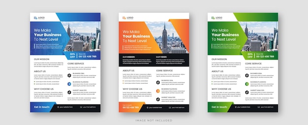 Corporate business flyer template design. geometric flyer, booklet, cover page.