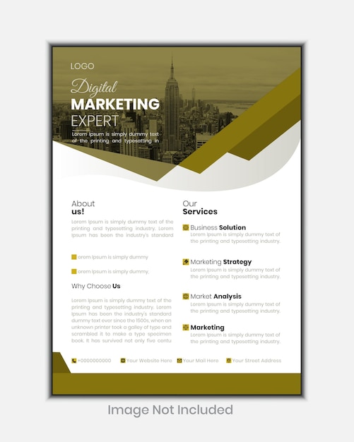 Corporate Business flyer template design