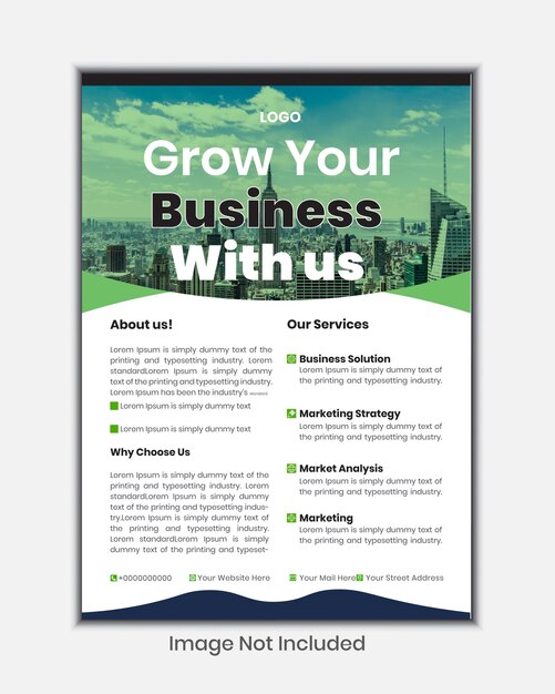 Corporate Business flyer template design