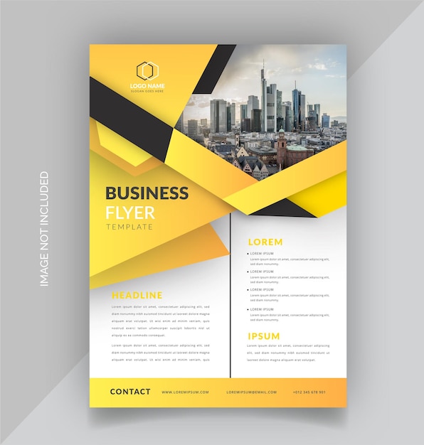 Vector corporate business flyer template design