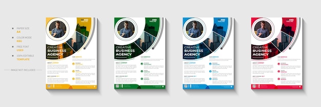 Vector corporate business flyer template design