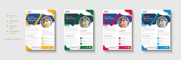 Corporate business flyer template design