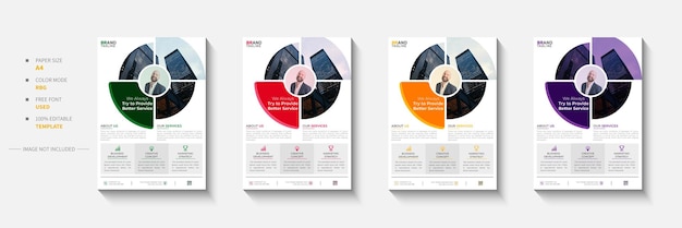 Vector corporate business flyer template design