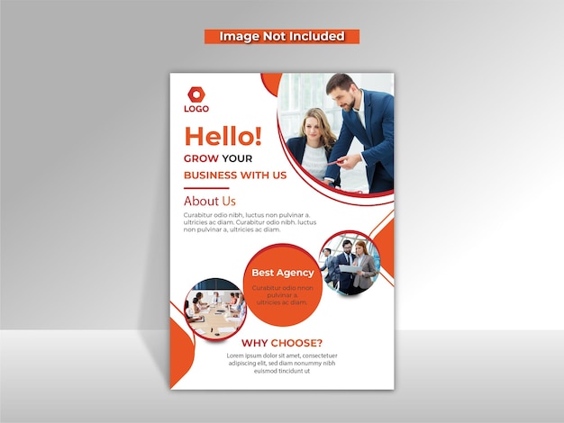 Corporate business flyer template design