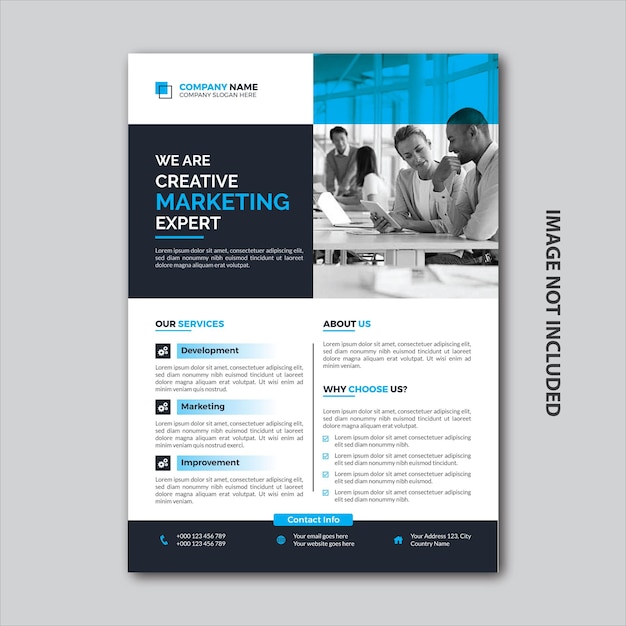 Corporate business flyer template design