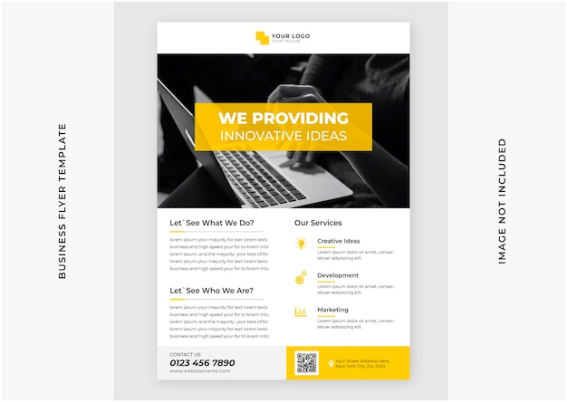 Corporate business flyer template design