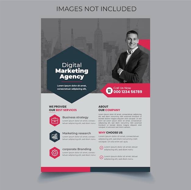 corporate business flyer template design