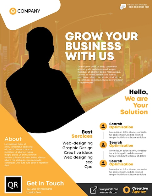 Corporate business flyer template free download