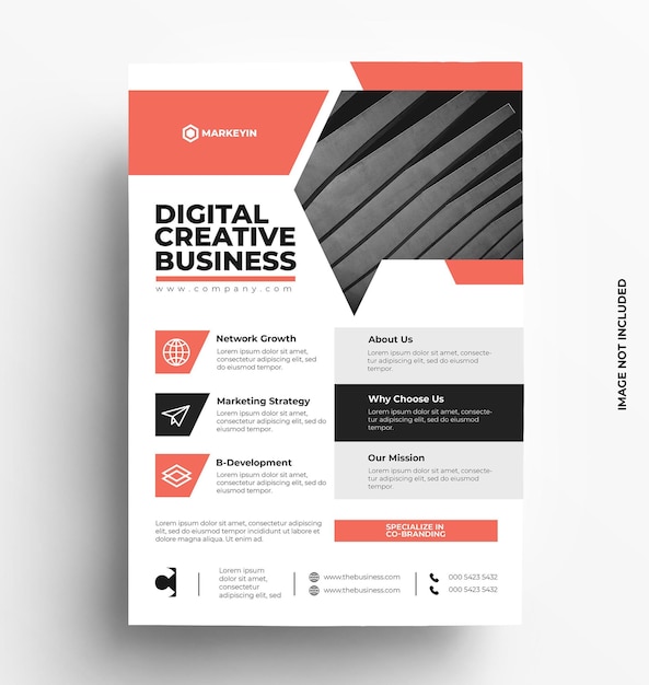 Vector corporate business flyer template illustration