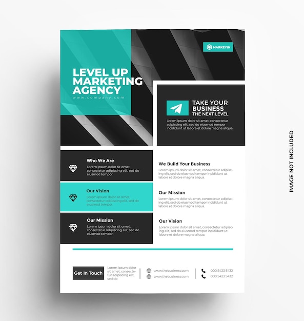 Corporate Business flyer template Illustration