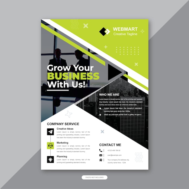 Corporate Business Flyer Template Layout