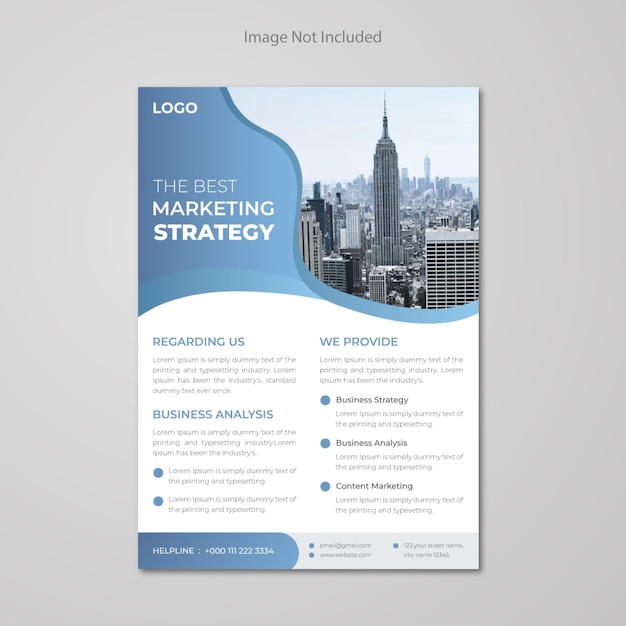 Corporate business flyer template for marketing