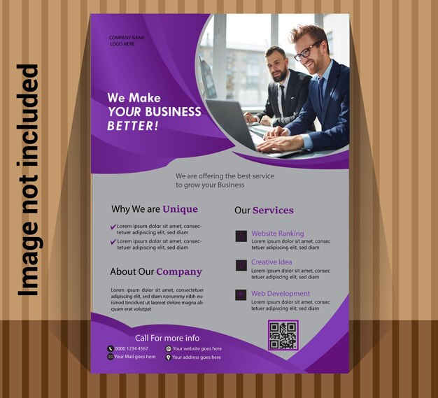 corporate business flyer template and medical flyer