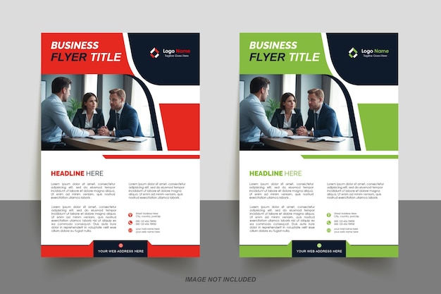 Corporate business flyer template modern flyer creative design leaflet vector