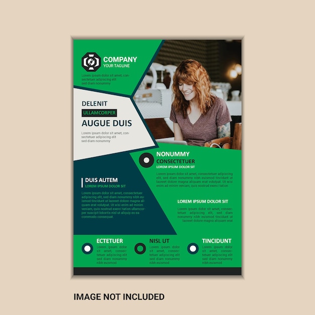 Vector corporate business flyer template simple and clean a4 size vector design