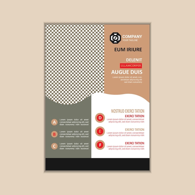 Vector corporate business flyer template simple and clean a4 size vector design