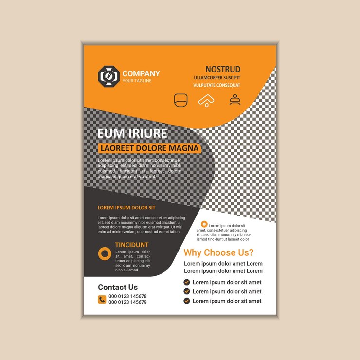 Vector corporate business flyer template simple and clean a4 size vector design