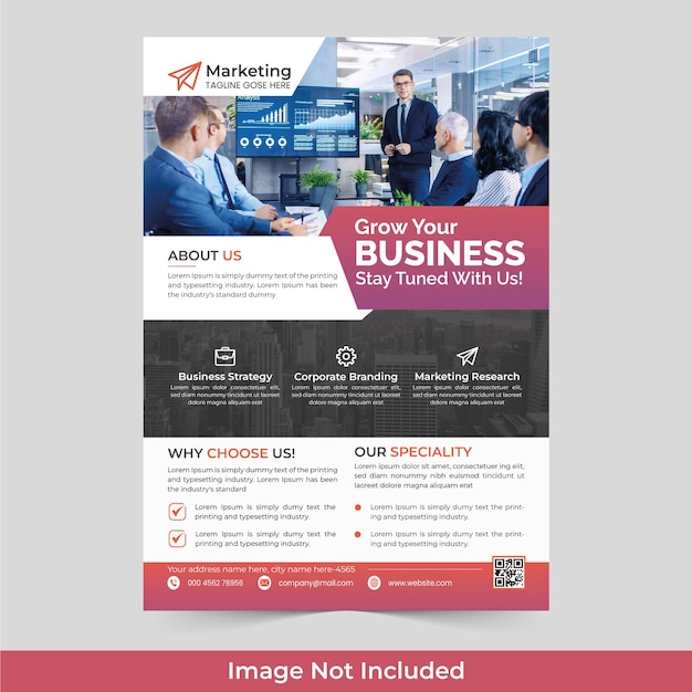 Corporate Business Flyer Template with modern look