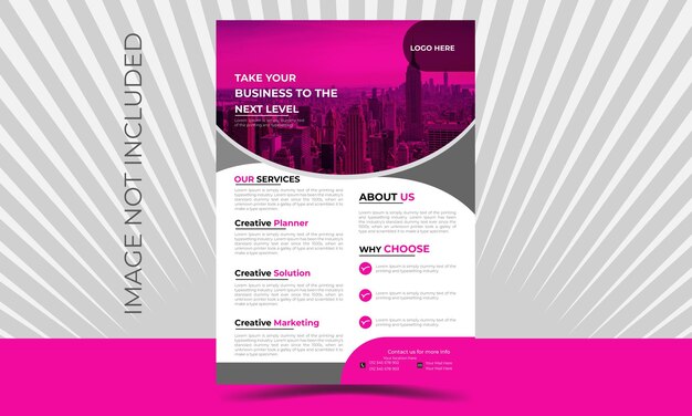 Vector corporate business flyer template