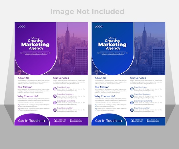 Corporate business flyer template