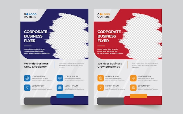 Corporate business flyer template