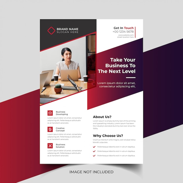 Corporate business flyer template