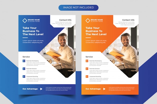 Corporate business flyer template