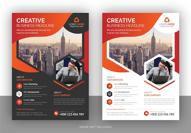 Corporate business flyer template