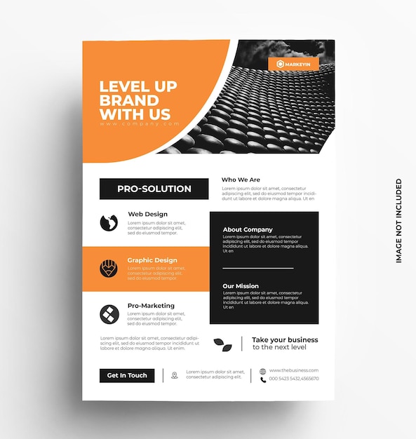 Vector corporate business flyer template