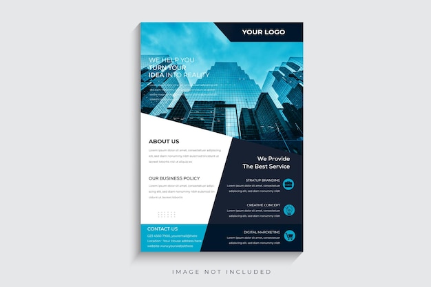 Corporate business flyer template