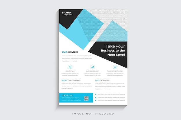 Vector corporate business flyer template