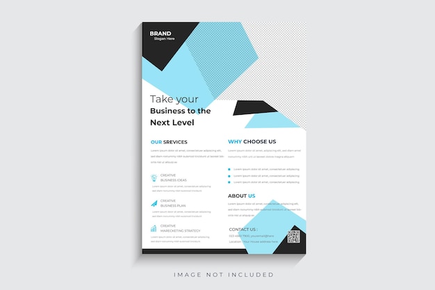 Vector corporate business flyer template