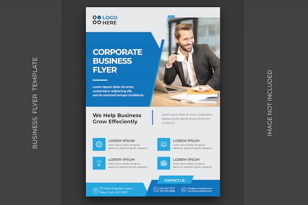 Vector corporate business flyer template