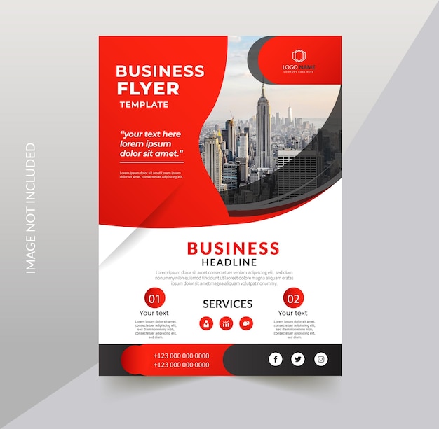 Vector corporate business flyer template