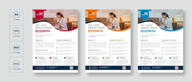 Corporate business flyer template