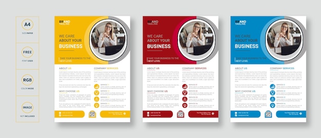 Corporate business flyer template