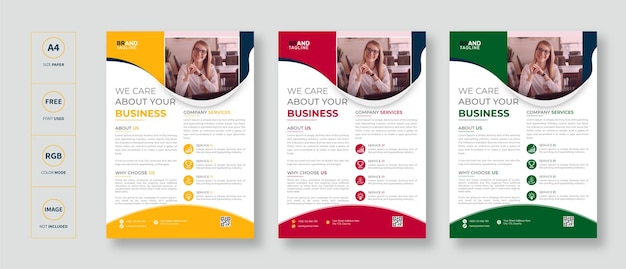 Corporate business flyer template