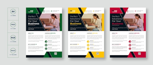 Corporate business flyer template