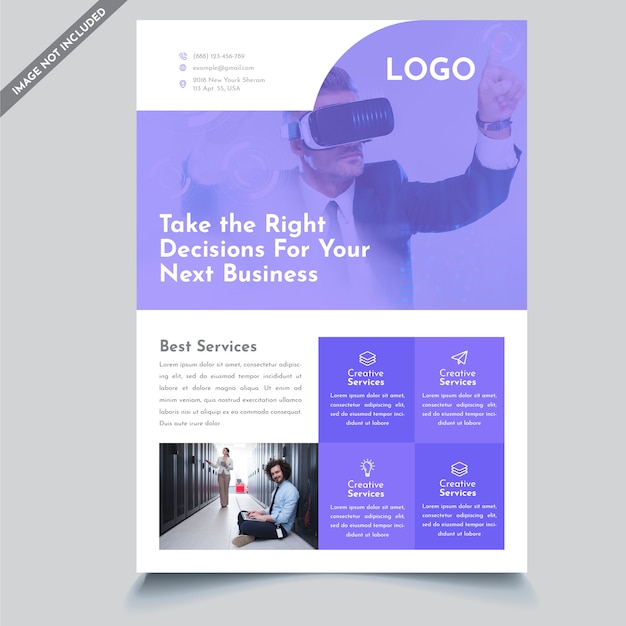 Corporate business flyer template