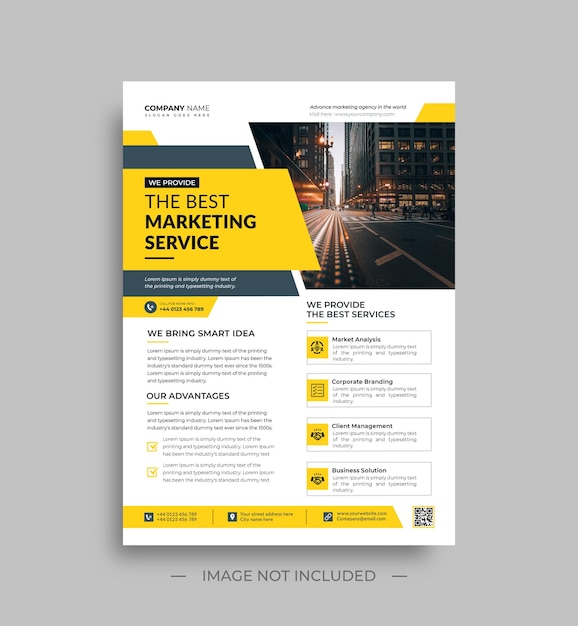 Corporate business flyer template