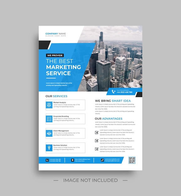 Corporate business flyer template