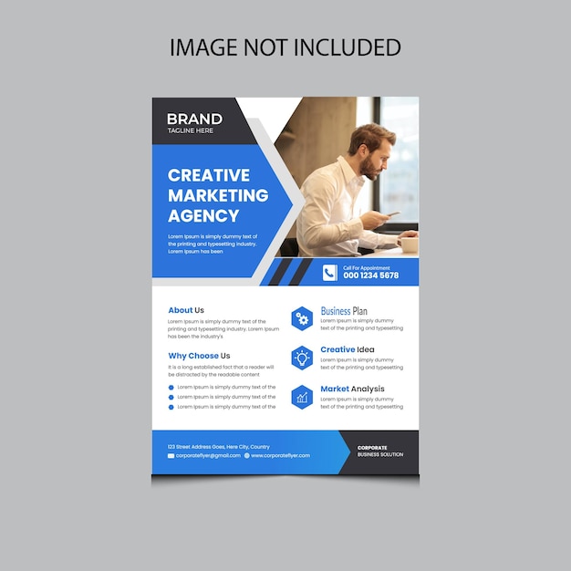 Corporate business flyer template