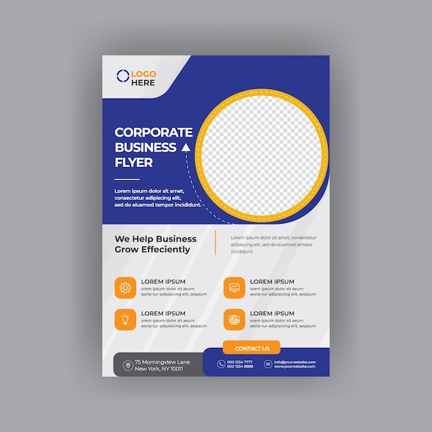 corporate business flyer template