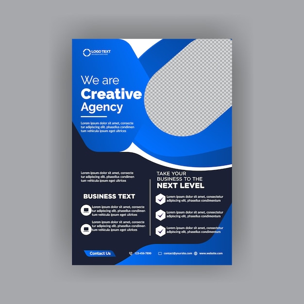 Vector corporate business flyer template