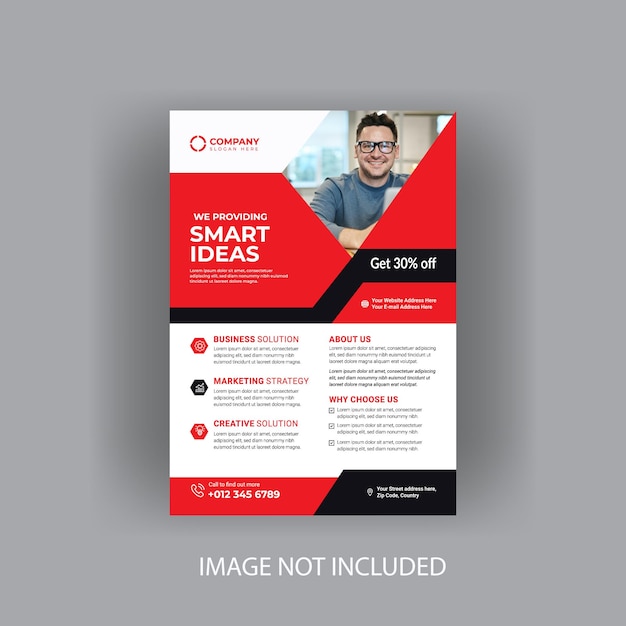 Corporate business flyer template