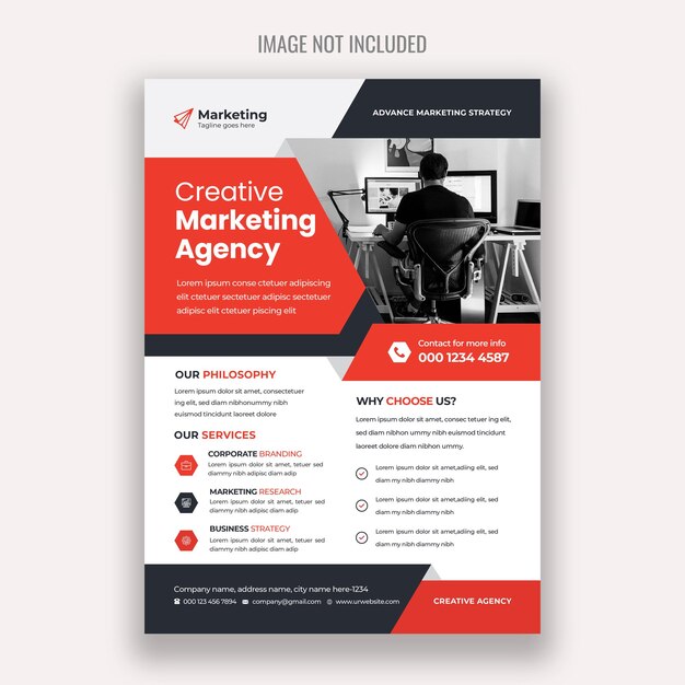 Vector corporate business flyer template